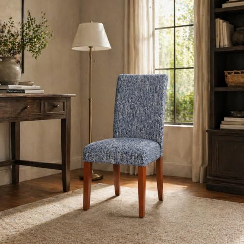 HomePop Parsons Dining Chair,Pack of 2, Navy - color: Navy, style: Pack of 2