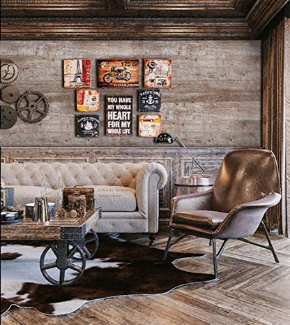 Wallpaper 118" x17.7''Wood Wallpaper Brown Thicken Grey Dark Wood Contact Paper Gray Brown Wood Plank Wood Peel and Stick Wallpaper Removable Rustic Wood Grain Self Adhesive Cabinet Vinyl Roll - color: Grey Brown-1, size: 17.7" x 118"