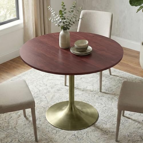SIMPLIHOME Whitley 72" Wide Solid Mango Wood Dining Table in Burnt Wax - color: Walnut