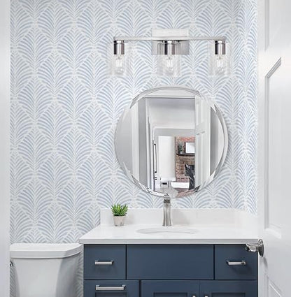 Safiyya Peel and Stick Wallpaper Boho Contact Paper Blue Geometric Modern Wall Paper Textured Self Adhesive Removable Wallpaper for Bedroom Bathroom Apartment Living Room Vinyl Rolls 17.3"x78.7" - color: Blue and White, size: 17.3" x 78.7"