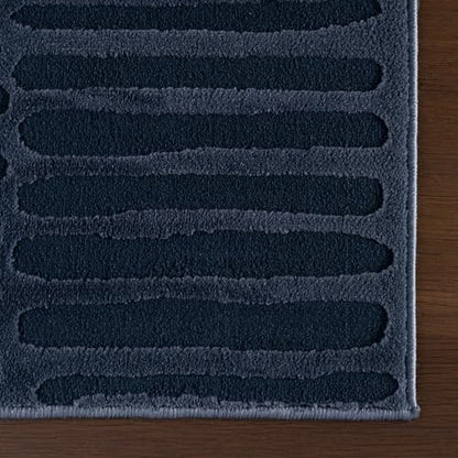 nuLOOM Kailani Blue Abstract Washable Area Rug, 7' x 9' | Nuloom Kailani Abstract 7' x 9' Machine Washable Area Rug for Living Room Bedroom Dining Room, Blue - color: Blue, size: 6'7" x 9' (Rectangular)