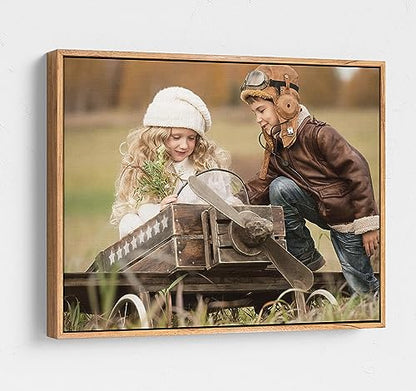 P&L ART. Custom Canvas Prints Create from Photo Photo on Canvas Wall Art | create canvas from photo canvas prints with your photos custom photo canvas prints personalized wall photos custom canvas - color: Floating Framed Canvas - Beige, size: 8"L x 8"W