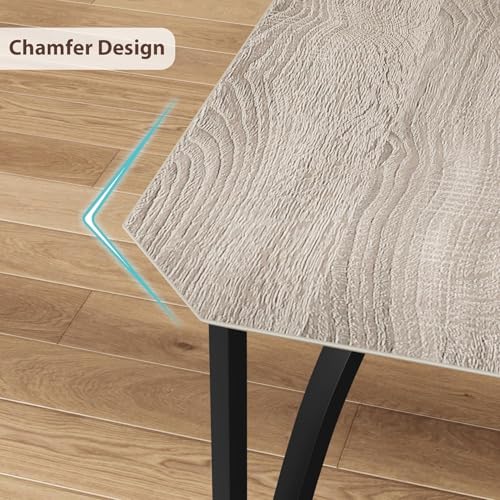IDEALHOUSE Dining Table Set for 2, Kitchen Table Set of 2 with Upholstered Cushion Chairs, Dining Room Table Set with Kitchen Chairs, Easy to Assemble, Suitable for Apartment - (Gray) - size: 1* Table + 2* Chairs (Gray)