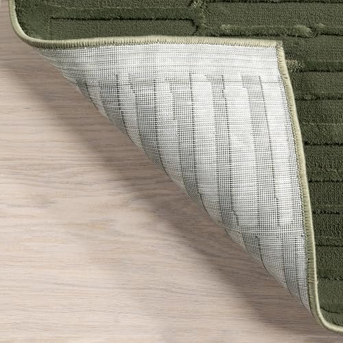 nuLOOM Kailani Green Geometric Washable Runner Rug, 2' x 8' | Nuloom Kailani Geometric 2' x 8' Machine Washable Runner Rug for Living Room Bedroom Dining Room Entryway Hallway, Green - color: Green, size: 2'8" x 8' (Rectangular)