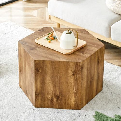 Side Table, End Table Living Room Table, Modern Side Table Sofa Couch Table, Bedside Table Nightstand for Small Spaces, Bedroom - color: 24'' Wood, size: 24'' Coffee Table