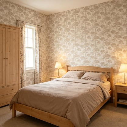 Forest Tree Peel and Stick self Adhesive Wallpaper - 96''x32'' - color: X02, size: 96"x32"