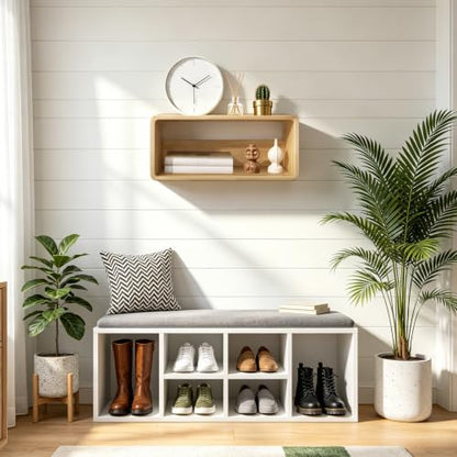 Floating Nightstand, Wall Mounted Bedside Table Wood Bedside Shelf Floating Shelves for Bedroom Bathroom Kitchen Office 18”x 10”x 7.5” Natural - color: Crude Wood