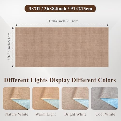 3x7 Kitchen Jute Runner Rug: Non Slip Faux Jute Rugs for Entryway Kitchen | Solid Color & Easy Clean: Thin Indoor Carpet for High Traffic Areas - Boho Rugs for Hallway Bedroom Home Decor Mat(Beige,3x7) - color: Beige, size: 3' x 7' (Runner)