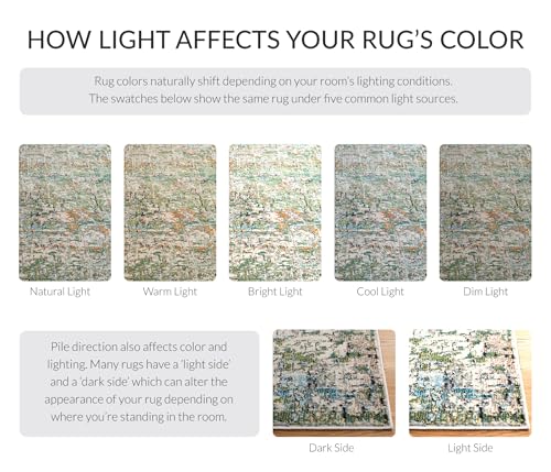 SAFAVIEH Madison Collection Accent Rug - 2'2" x 4', Green & Turquoise, Modern Abstract Design, Non-Shedding & Easy Care, Ideal for High Traffic Areas in Entryway, Living Room, Bedroom (MAD460Y) - color: Green/Turquoise, size: 2'2" x 4' (Rectangular)