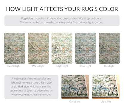 SAFAVIEH Madison Collection Accent Rug - 2'2" x 4', Green & Turquoise, Modern Abstract Design, Non-Shedding & Easy Care, Ideal for High Traffic Areas in Entryway, Living Room, Bedroom (MAD460Y) - color: Green/Turquoise, size: 2'2" x 4' (Rectangular)