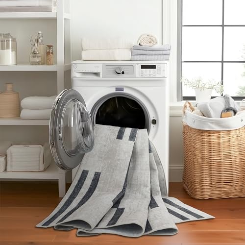 Machine Washable Area Rug Runner - Living Room Bedroom Bathroom Kitchen Entryway Office -Non-Slip Baking Low Pile Stain Resistant Premium - Modern Geometric Loki-Beige & Black 2'6" x 6' - color: Loki - Beige Black, size: 2'6" x 6' (Rectangular)