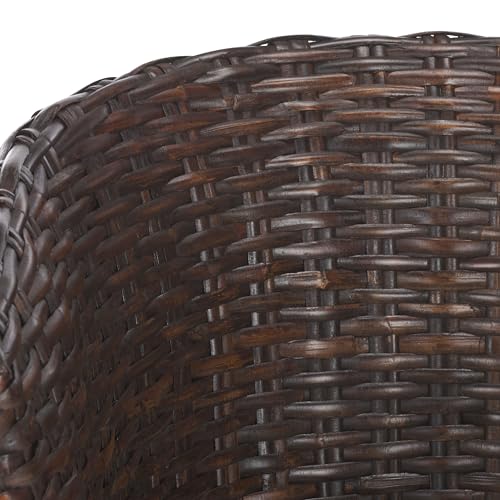 Safavieh Home Collection Omni Honey Barrel Chair - color: Brown/Black White Cushion