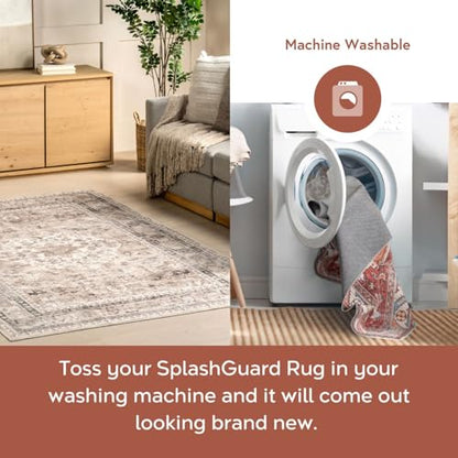 nuLOOM Davi Stone Medallion Washable Area Rug, 3' x 5' - color: Davi Stone, size: 3' x 5' (Rectangular)