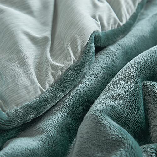 Some Like it Hot - Some Like it Cold Coma Inducer® Oversize Queen Comforter | Refreshing Green. Experience Coma Worthy Sleep with All Season Extra Large Bedding - size: Queen