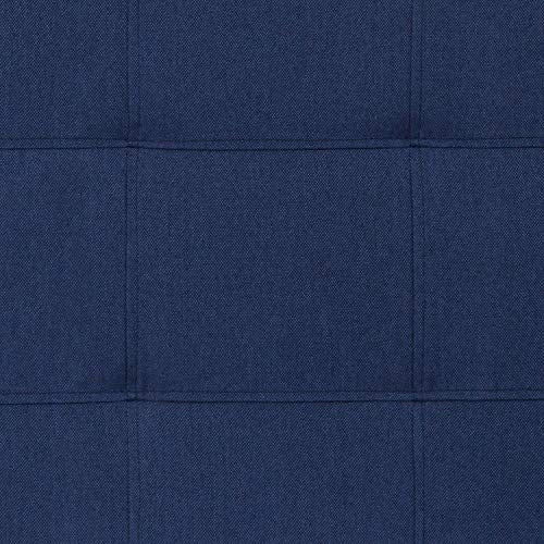 EMMA + OLIVER Size Headboard in Navy Twin Quilted Tufted Headboard | Adjustable Bed Rail Slots, Fabric Upholstered - color: Navy, size: Twin