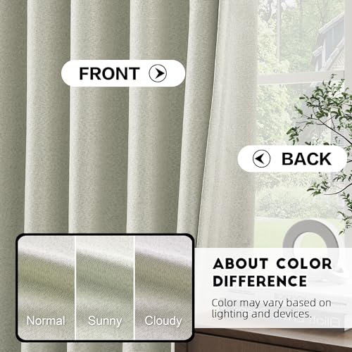 Beige Pinch Pleated Full Blackout Curtains 84 Inches Long 1 Panel | Lightweight, Linen Blended, Extra Wide, Living Room Bedroom, Thermal Insulated Drapes, Noise Reduction, Hooks, 60"Wx84"L - color: Beige, size: 60"W x 84"L (Pack of 1)