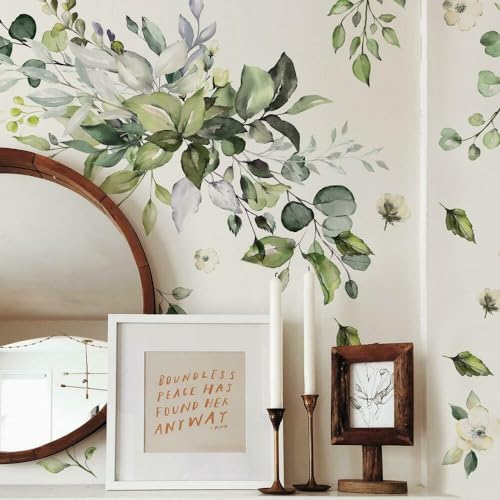 RoomMates RMK4711GM Watercolor Floral Arrangement Peel and Stick Wall Decals - style: Floral