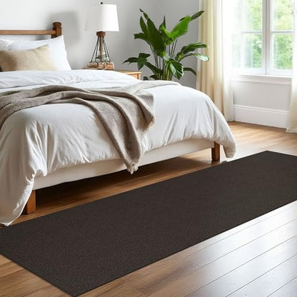 Washable Runner Rug, Non Slip Kitchen Runner, 2x8 Ft, Taupe/Coffee | Washable Braided Runner Carpet, Non Slip Rubber Dot Backed, For Hallway, Kitchen, Entryway, Bedroom, Laundry Room, Foyer - color: Taupe/Coffee, size: 2' x 8' (Rectangular)