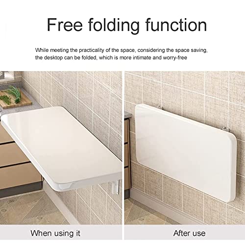 Laundry Folding Table, fold down table, Wall Mounted Folding Table, Folding Kitchen Table, laundry room folding station, Laundry Table Foldable With Bracket , Wall Shelf Computer Desks Workstations ( - color: Black, size: 60*30cm/24*12in