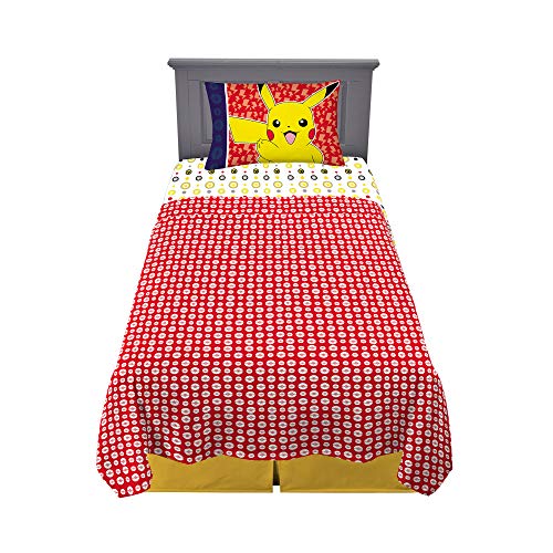 Franco Kids Bedding Super Soft Sheet Set, Twin, Pokemon - color: Pokemon, size: Twin