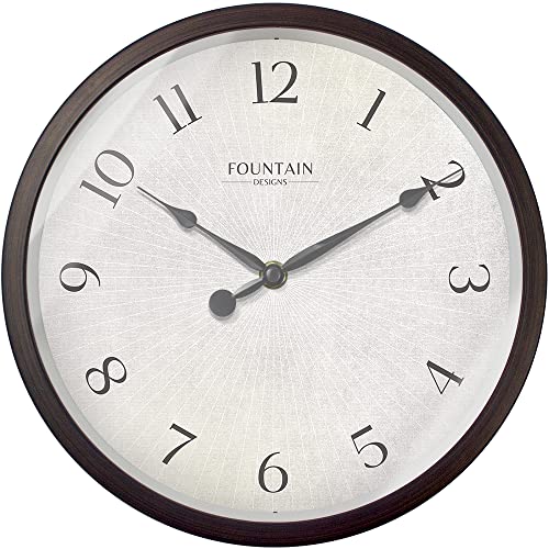 10" Silent Modern Farmhouse Wall Clock, Oil Rubbed Bronze | Battery Operated, Regular Arabic Numeral, Accurate & Easy to Read for Living Room, Bedroom, Kitchen & Home Office - color: Oil Rubbed Bronze, size: 10 inch