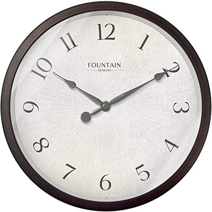 10" Silent Modern Farmhouse Wall Clock, Oil Rubbed Bronze | Battery Operated, Regular Arabic Numeral, Accurate & Easy to Read for Living Room, Bedroom, Kitchen & Home Office - color: Oil Rubbed Bronze, size: 10 inch