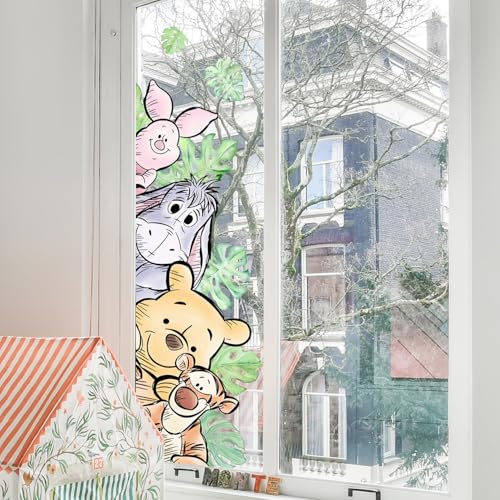 Winnie Wall Stickers for Kids, Winnie Character Wall Stickers, The Pooh Party Decorations, Winnie Removable Stickers for Baby Kids Nursery Children Room Bedroom Living Room Playroom Wall Decoration - style: Bear