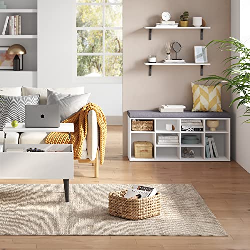 Long Wall Shelves, 23.6Inch Wooden Wall Mounted Shelves, Set of 2 | Floating Book Shelf, Sturdy Metal Bracket Easy Assembly, Max Load 22lbs, Wall Storage Ledges, Bedroom/Bathroom/Kitchen, White - color: White, size: 23.6 Inch