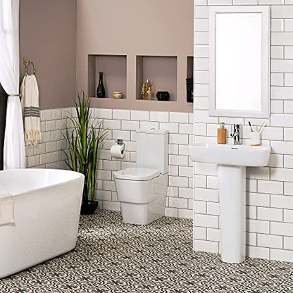 Design House Wyndham Single Door Medicine Cabinet, 16", White | Wall Mount, Transitional, Wood, Bath, 545111-WHT - color: White, size: 16 in. W x 30 in. H