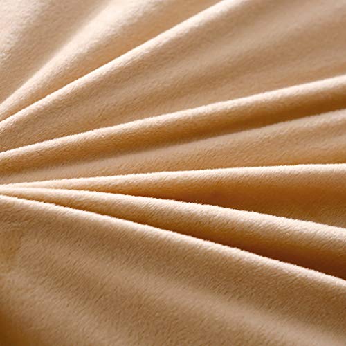 Faux Fur Velvet Fluffy Bedding Duvet Cover Set Down Comforter Quilt Cover with Pillow Sham, Ultra Soft Warm (Twin, Camel) - color: Camel, size: Twin