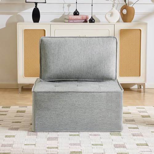 Modular Linen-Frame Sofa: Versatile Sectional for Small Apartments, Mix-and-Match Design (Light Grey) - color: Light Grey