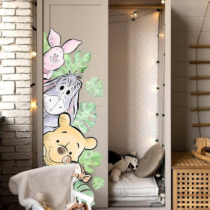 Winnie Wall Stickers for Kids, Winnie Character Wall Stickers, The Pooh Party Decorations, Winnie Removable Stickers for Baby Kids Nursery Children Room Bedroom Living Room Playroom Wall Decoration - style: Bear