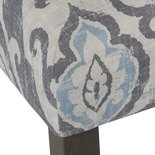 HomePop Parsons Classic Upholstered Accent Dining Chair, Set of 2, Suri Blue - color: Suri Blue, style: Pack of 2