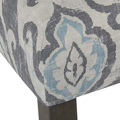 HomePop Parsons Classic Upholstered Accent Dining Chair, Set of 2, Suri Blue - color: Suri Blue, style: Pack of 2