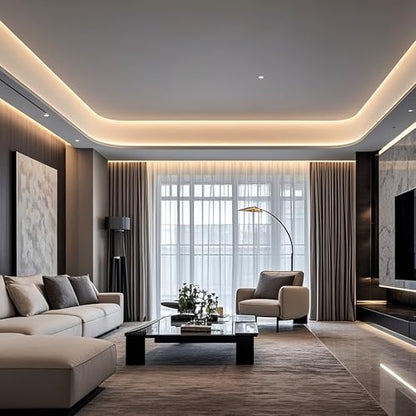 Pandery COB LED Strip Lights Natural White,24V Dimmable led Light Strip KIT with Remote and app Control,4000K 25FT/7.5m 8mmwide Ra>90 Cuttable Flexible Strip Lights for Bedroom,Wardrobe,Cabinet - color: 4000K Natural White, size: 25FT