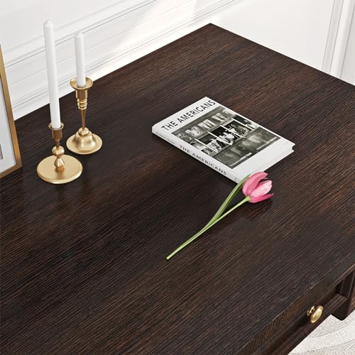ReWallpaper Wood Wallpaper Dark Brown Wooden Contact Paper Peel and Stick Waterproof Wood Grain Contact Paper for Countertops Cabinet Door Table Desk Self Adhesive Thicken Textured Vinyl 17.7" x 78.7" - size: 17.7" x 78.7"