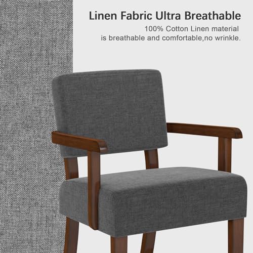 Oversize Accent Chair with Soft Seat and Armrests | Living Room Chairs with Solid Wood Frame, Comfy Reading Chair for Bedroom, Waiting Room, Home Office, Easy Assembly - color: Grey, size: Chair