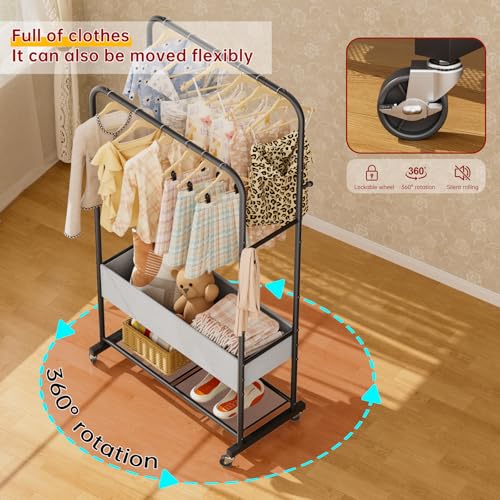 SINGAYE Wardrobe Standing Closet Clothing Rack With Shelf Hanging Clothes | Wardrobe Open Compact Small Metal Garment Hanger Stand Alone Free Standing Black Closet Rack Storage Organizer Heavy Duty - color: Black, size: B5-17"D x 36"W x 72"H