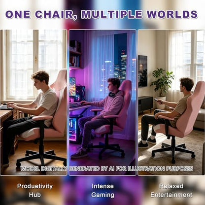 Gaming Chair Covers Only,Stretchable Fit Thick Breathable Mesh | Cat Scratch Proof,Scratch Resistant,Soft,Gaming Chair Seat Cover with 2Pcs Armrest Slipcovers(Pink-white,Style 2) - color: Pink-white, size: Style 2