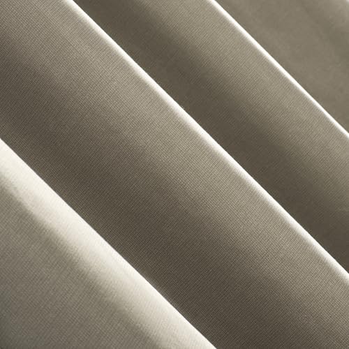 Sun Zero Columbia 2-Pack Thermal Energy Saving 100% Blackout Grommet Curtain Panel Pair, 50" x 63", Stone - color: Stone Beige, size: 50"W x 63"L (Pack of 2)