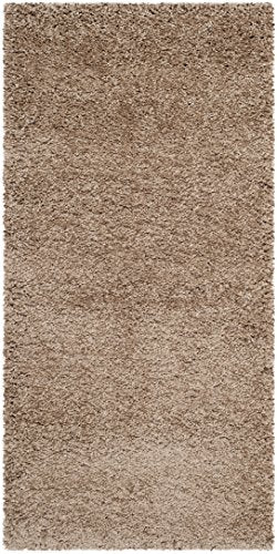 SAFAVIEH Milan Shag Collection Area Rug - 2' x 4', Dark Beige, Solid Design, Non-Shedding & Easy to Clean, Plush Thick Pile, Ideal for Foyer, Bedroom, Accent Space (SG180-1414) - color: Dark Beige, size: 2' x 4' (Rectangular)