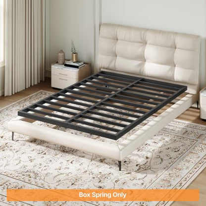 2 Inch Full Box Spring Low Profile, Heavy Duty Box Spring | Box Spring for Full Bed, Mattress Foundation, Quiet Steel Frame, Easy Assembly, Noise Free - size: Full