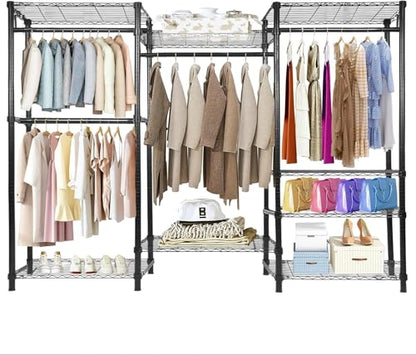 Whitmor Modern Industrial Wardrobe - color: 69 x 16 x 76 inch