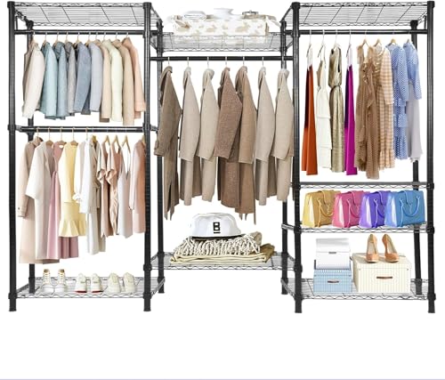 Whitmor Modern Industrial Wardrobe - color: 69 x 16 x 76 inch