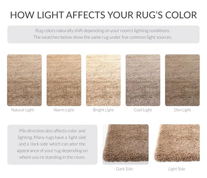 SAFAVIEH Milan Shag Collection Area Rug - 2' x 4', Dark Beige, Solid Design, Non-Shedding & Easy to Clean, Plush Thick Pile, Ideal for Foyer, Bedroom, Accent Space (SG180-1414) - color: Dark Beige, size: 2' x 4' (Rectangular)