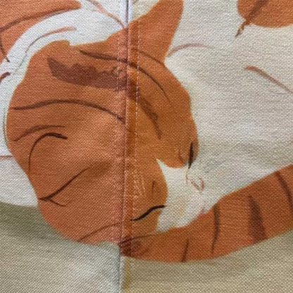 Ofat Home Cat Sleeping Japanese Noren Doorway Curtain,Closet Curtain, Custom Panel Curtain Wall Tapestry Hanging Window Noren, 85x150cm - color: Cat Sleeping