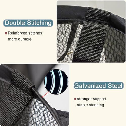 Collapsible Laundry Basket Foldable Laundry Hamper Pop Up Basket Dirty Clothes Hamper for College Dorm, Travel, Cruise, Hotel, Black - color: Black
