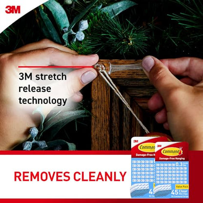 Command Indoor Mini Light Clips, Damage Free Hanging Christmas Lights, Mini Wall Clips for Hanging Indoor Christmas Decorations, Lights and Cables, 90 Count - style: 90 Clips