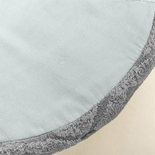 Poofieotto Round Pouf Ottoman, Couch Foot Rest,Light Gray, 20 x 20 x 14 in | All-One Foam Pouf, Ottoman Coffee Table,Couch Foot Rest,Chair Footrest,Remov. Cover, Perfect for Living Room, Bedroom & Dorm - color: Light Gray