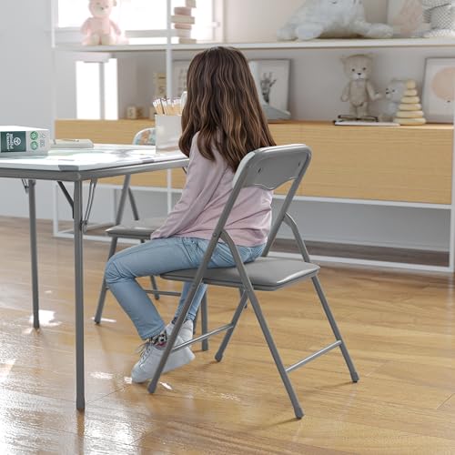 Flash Furniture Mindy Kids 5-Piece Folding Table and Chair Set, Printed | Daycare and Classroom, Children's Activity Table, Portable - color: Printed, size: 5 Piece Set